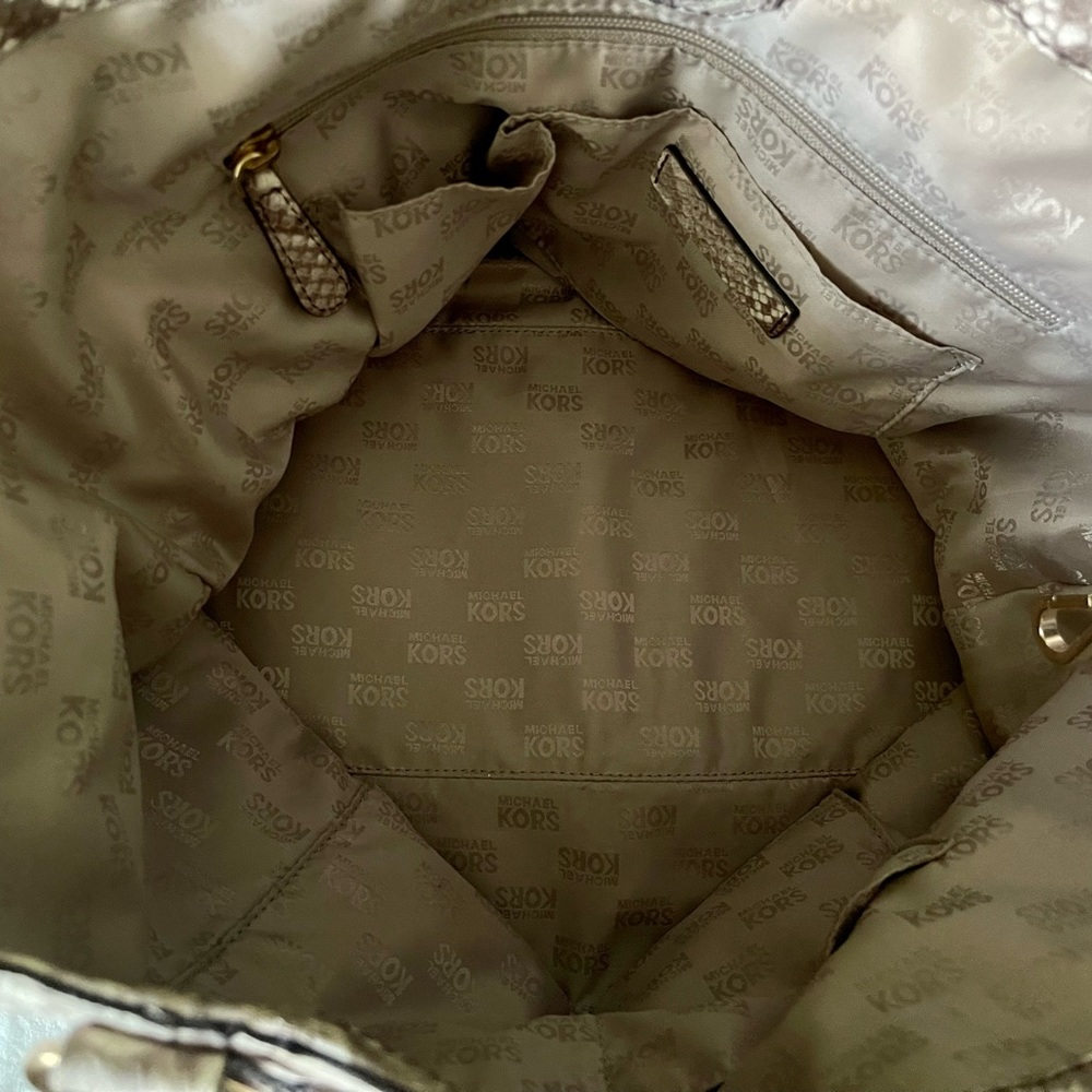 Michael Kors Authentic Leather Python Tote - image 6